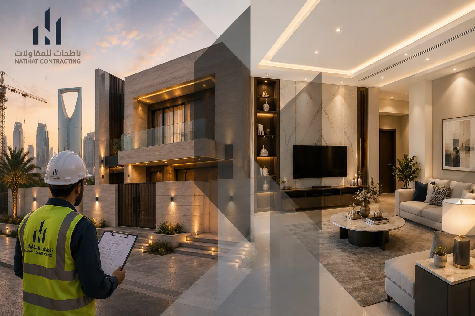 أفضل شركة تشطيبات داخلية وخارجية في الرياض | ناطحات للمقاولات